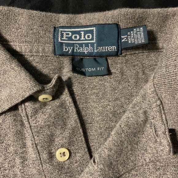 Polo-Ralph Lauren gray great condition Pima cotton - Picture 2 of 5